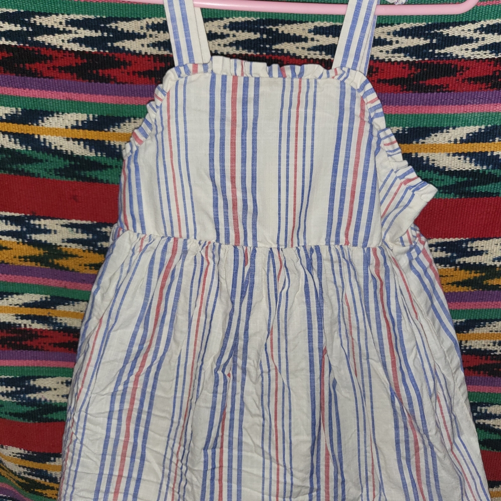 Cat & Jack Striped Cream Dress